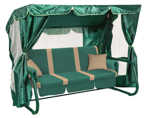 Садовые качели ТОРНАДО PREMIUM зеленые