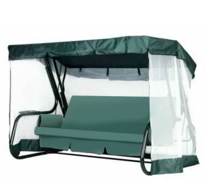 Садовые качели ТОРНАДО LUX зеленые