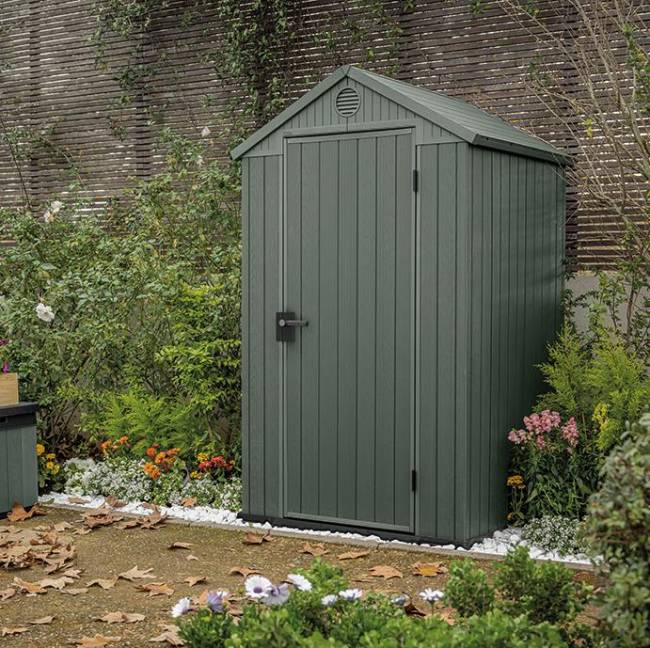 Сарай "Дарвин 4х4" (размеры 118 х 117 см), зеленый