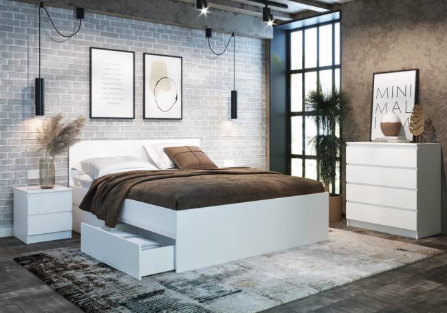 Комод Мадера К4М белый