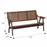 Диван-скамья Массив решетка, каркас орех Диван-скамья Массив решетка, каркас орех