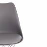 Стул TULIP IRON CHAIR (mod.EC-123) металл/пластик, 54,5*48*83,5см, серый (Комплект из 4 шт.) серый металл/пластик