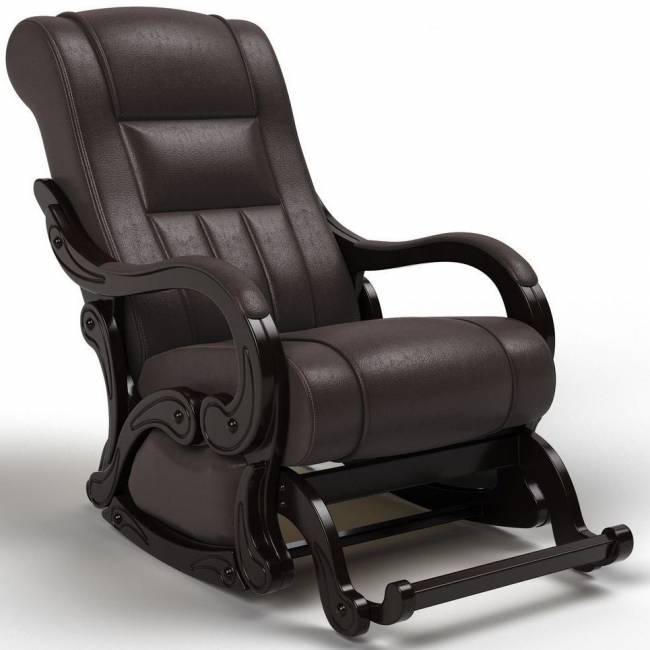 Кресло-маятниковое «РОДОС-МАЯТНИК», экокожа венге