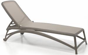 Шезлонг-лежак пластиковый Atlantico тортора 1720-2040х700х350 мм