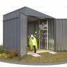 Хозблок SKOGGY секционный с односкатной крышей 3 х 2 м, брутальный серый
