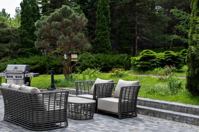 "Валенсия" лаунж-зона из искусственного ротанга, цвет серый "Валенсия" лаунж-зона из искусственного ротанга, цвет серый