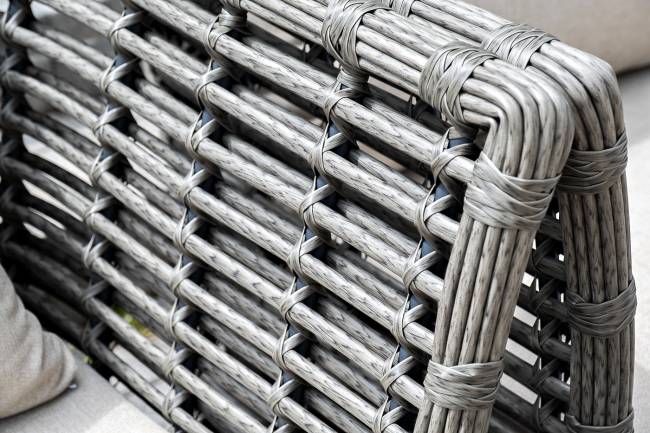 "Валенсия" лаунж-зона из искусственного ротанга, цвет серый "Валенсия" лаунж-зона из искусственного ротанга, цвет серый