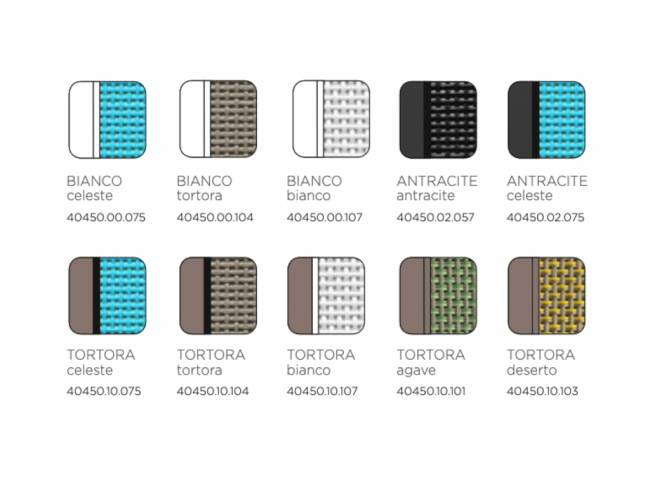 Шезлонг-лежак пластиковый Atlantico антрацит, голубой 1720-2040х700х350 мм