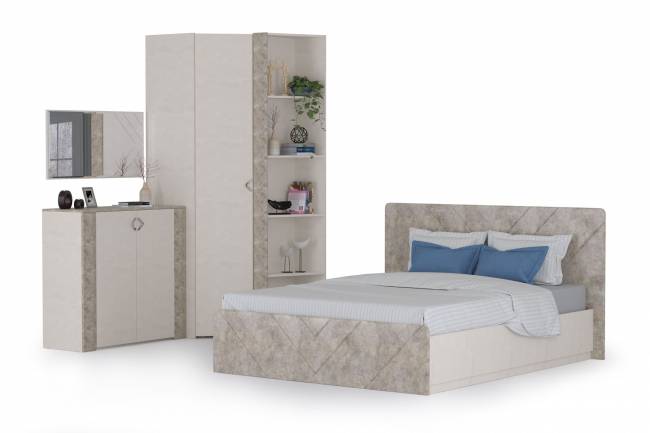 Спальня Амели № 9 цвет шёлковый камень/бетон чикаго беж