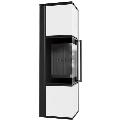 Печь Kratki PRO TORA/M, 8 кВт, белое стекло