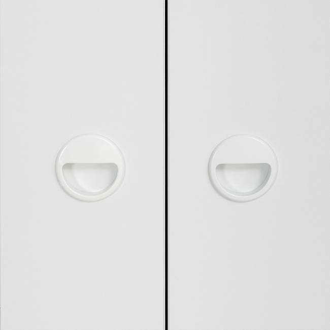 Два письменных стола и шкаф Вуди цвет белый премиум/дуб крафт золотой