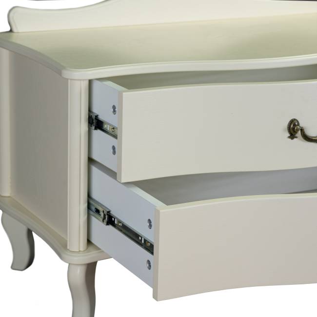 Тумбочка Джульетта широкая 2 ящика дуб шампань Л Тумбочка Джульетта широкая 2 ящика дуб шампань Л