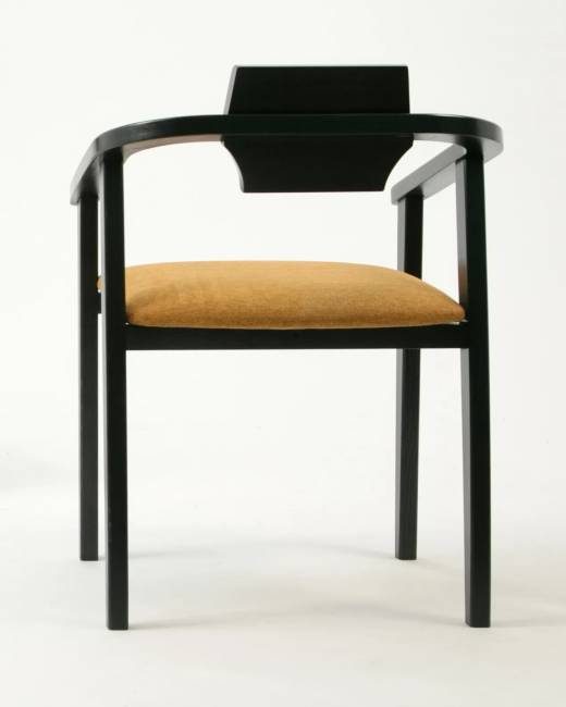 Стул-кресло Челси ПМ чёрный/карри