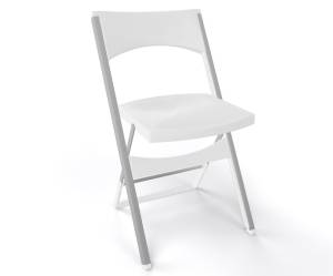 Стул пластиковый складной Compact белый 435х470х775 мм