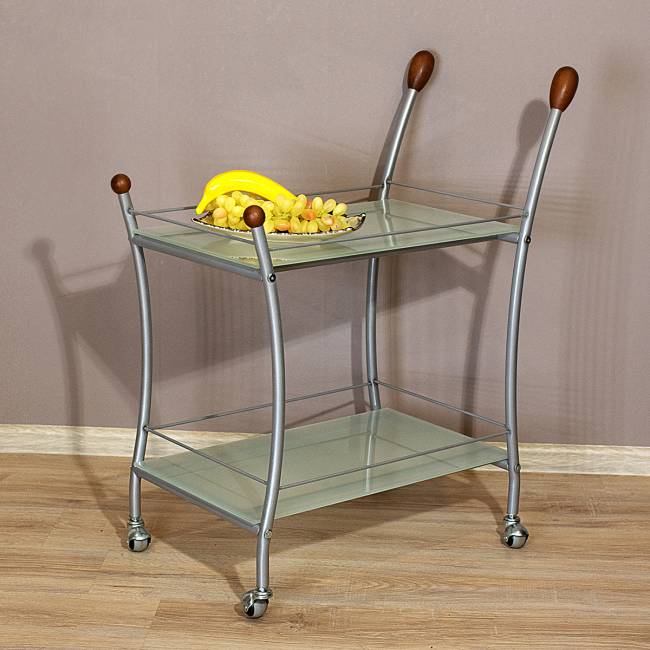 Стол сервировочный Поло металлик/ матовое