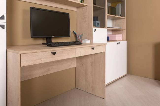 Стол компьютерный "Бостон 12.69", дуб эндгрейн элег.