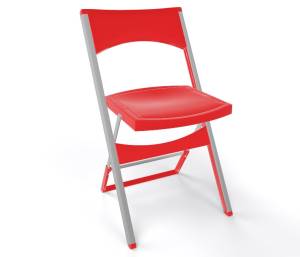 Стул пластиковый складной Compact красный 435х470х775 мм