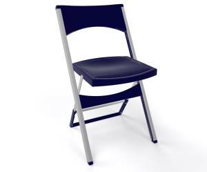 Стул пластиковый складной Compact темно-синий 435х470х775 мм