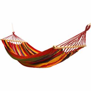 Гамак тканевый двухместный с перекладиной 200*150 см