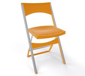 Стул пластиковый складной Compact горчичный 435х470х775 мм
