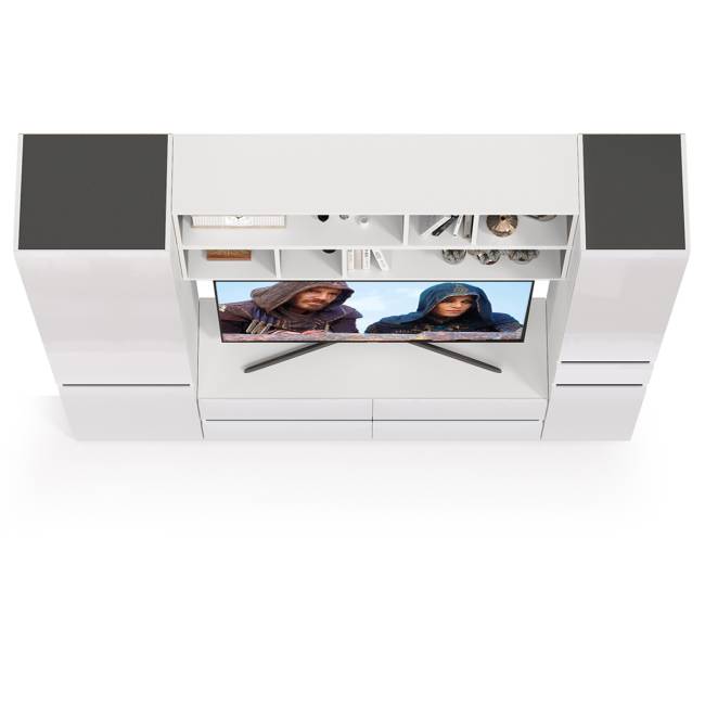 Сидней № 41 цвет белый/чёрный/фасады МДФ белый глянец Сидней № 41 цвет белый/чёрный/фасады МДФ белый глянец