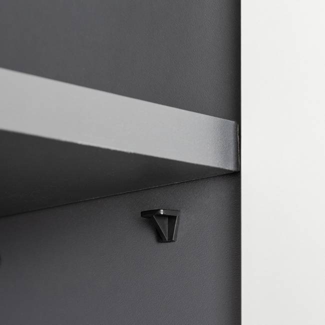 Горка в гостиную Сидней цвет антрацит/МДФ веллюто капучино