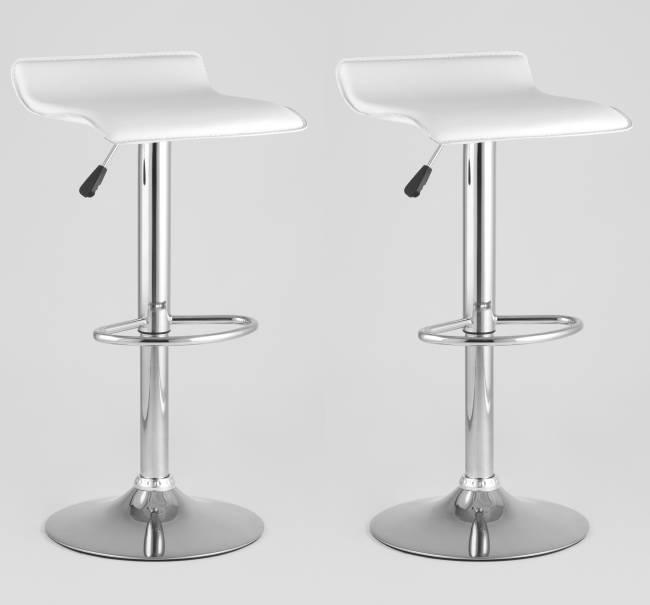 Стул барный Хай-Тек белый 2 шт Стул барный Хай-Тек белый 2 шт