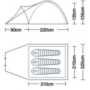 Палатка Campack Tent Land Explorer 3