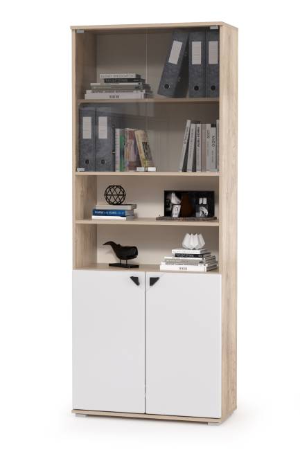 Рабочий стол с полкой и шкафом Бостон цвет дуб эндгрейн элегантный/фасады МДФ милк рикамо софт Рабочий стол с полкой и шкафом Бостон цвет дуб эндгрейн элегантный/фасады МДФ милк рикамо софт