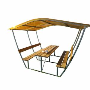 Каркас беседки Тюльпан (без СПК) + доски + крепеж