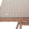 "Латте" плетеный стол из искусственного ротанга 160х90см, цвет коричневый