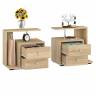 Комплект прикроватных тумб Камелия (левая + правая) цвет дуб сонома