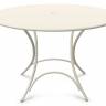 Стол металлический складной Pigalle белый Ø1050х740 мм