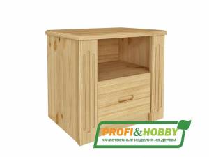 Тумба прикроватная сосна Pino Rino, бесцветный лак