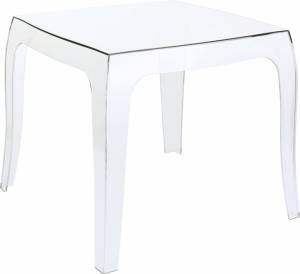 Столик прозрачный журнальный Queen прозрачный 510х510х430 мм