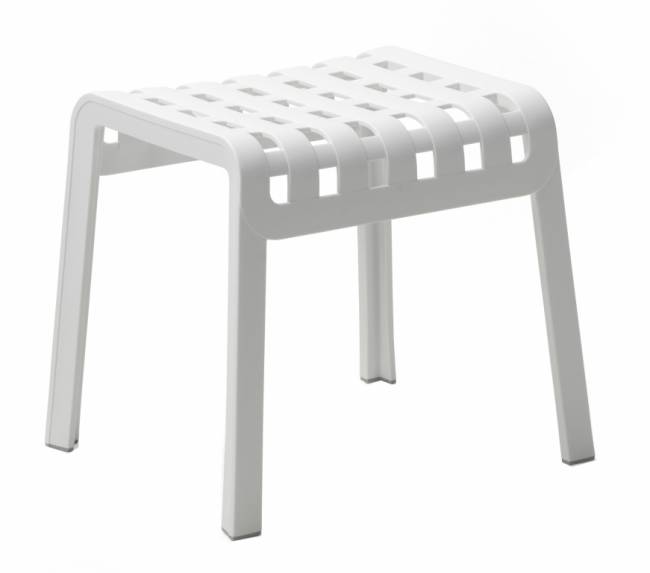 Табурет пластиковый Poggio белый 490х415х440 мм Табурет пластиковый Poggio белый 490х415х440 мм