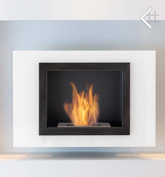 Биокамин Kratki OSCAR TUV белый, черный