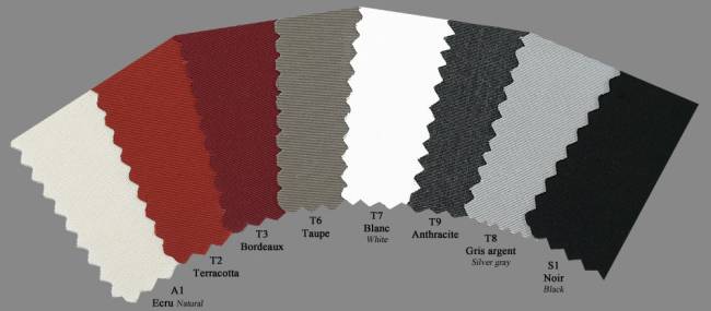 Зонт профессиональный телескопический 3х4 м Leonardo Telescopic антрацит, слоновая кость 3000х4000 мм