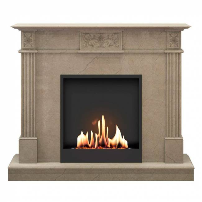 Биокамин в мраморном портале SteelHeat Lada (Стандарт)