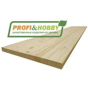 Столешница для кухни 3100 х 600 х 40 сосна, А сращенный, без покраски