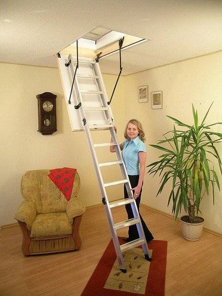 Алюминиевая чердачная лестница Alu-Profi