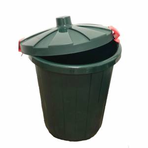 Бак круглый с крышкой 105л., черный