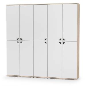 Глухие шкафы Бостон № 50 цвет дуб эндгрейн элегантный/фасады МДФ милк рикамо софт