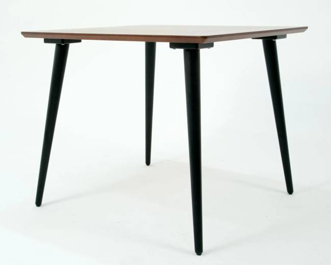 Стол Монте М 90 чёрное дерево/орех