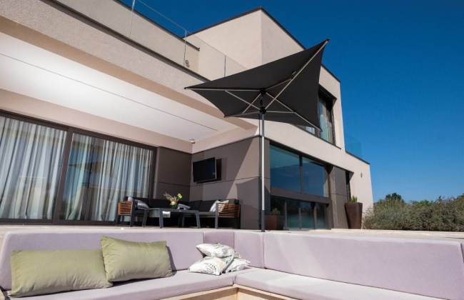 Зонт-парусник 2х2 м Vela Titanium титан, антрацит 2000х2000 мм Зонт-парусник 2х2 м Vela Titanium титан, антрацит 2000х2000 мм