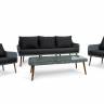 Комплект плетеной мебели MOKKA RIMINI (стол кофейный, 2 кресла, диван 3 х-местный) Комплект плетеной мебели MOKKA RIMINI (стол кофейный, 2 кресла, диван 3 х-местный)
