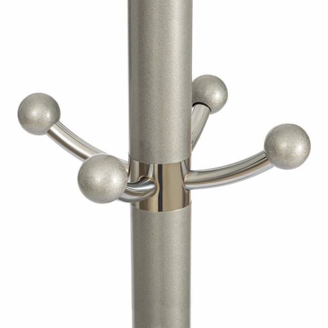 Вешалка Bara (mod. GH-8606) металл/хром/мрамор, white (белый) / grey (серый), 37x37x175см white (белый) / grey (серый) металл/хром/мрамор