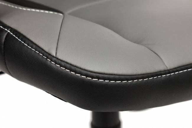 Кресло офисное «Scooter» (Черная+серая искусств. кожа)