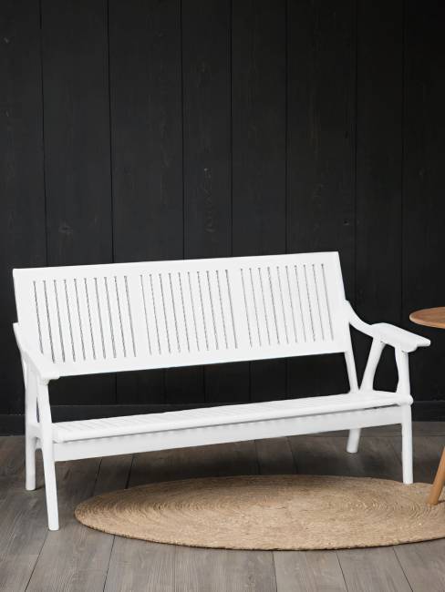 Диван-скамья Массив решетка, каркас снег