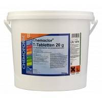 КЕМОХЛОР Т, 30кг ведро, табл.20гр, медленнорастворимый хлор для непрерывной дезинфекции воды